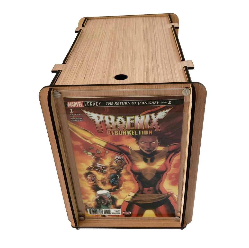 Comic Book Storage/Display Box PLUS Marvel Legacy's X-Men Phoenix Resurrection Comic - Great Gift for Your Favorite Comic Collector
