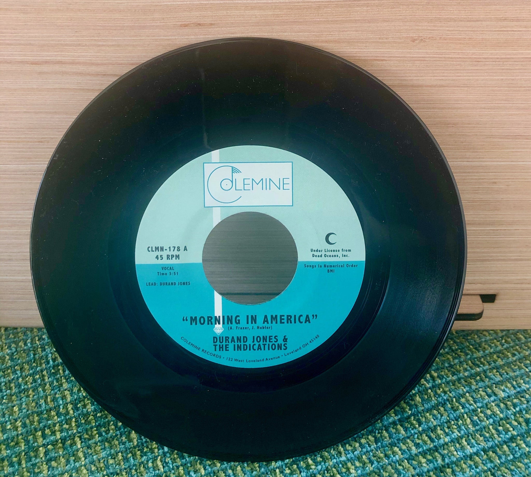 Blake Hughes guest blogger review of  Durand Jones and the Indications hit single 45 record..