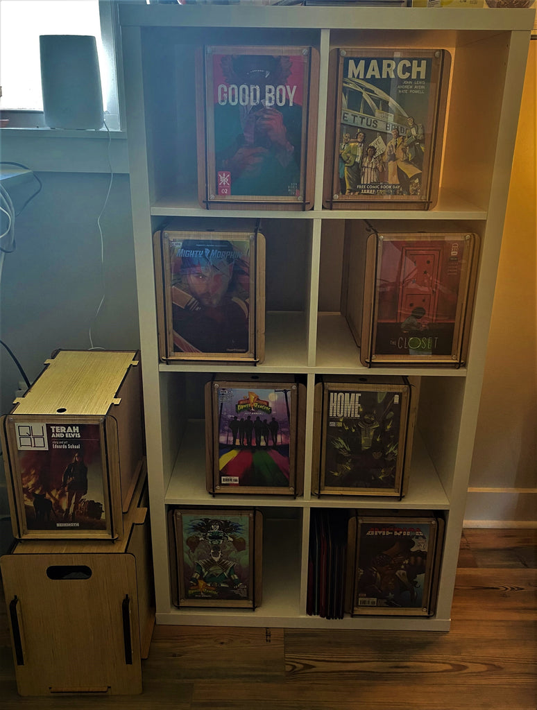Customer Ray shares photo of his comic book storage boxes.