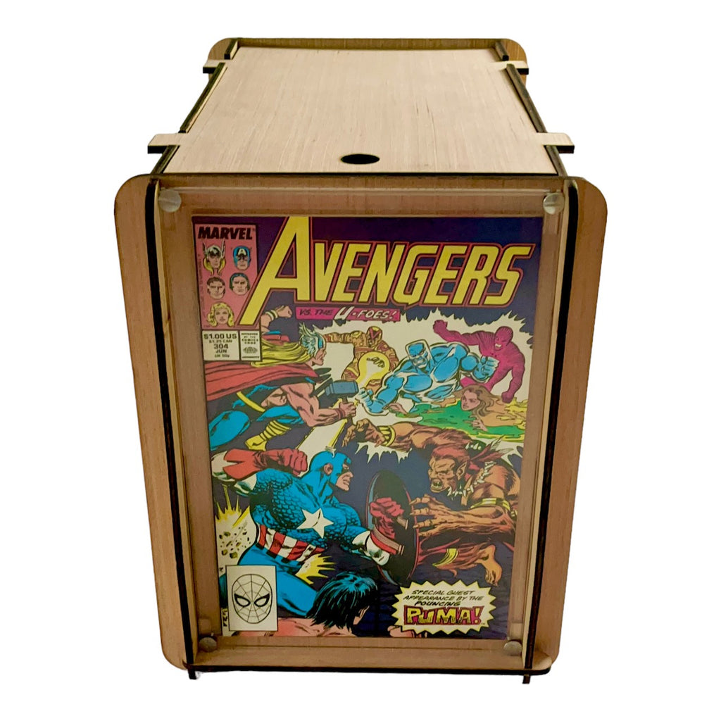 Eco-Friendly Comic Storage/Display Box + Vintage Avengers Comic Book #304 - A Great Gift