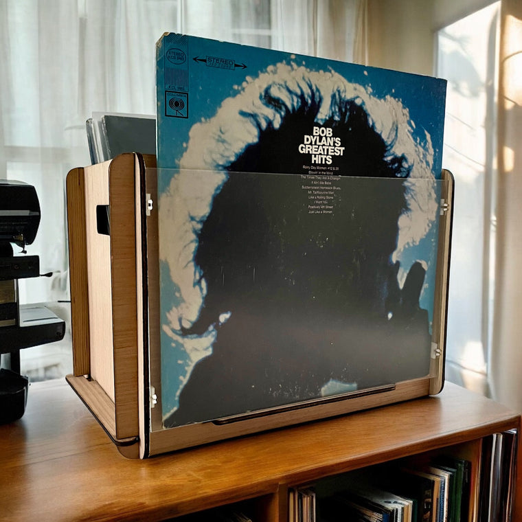 Bob Dylan's 1967 'Greatest Hits' Stereo LP PLUS Romany House Vinyl Storage/Display Box - The Perfect Combo!