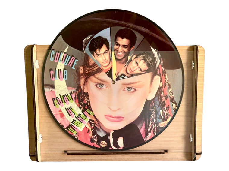 Culture Club "Colour By Numbers" Picture Disc Plus Romany House Record Storage Crate - the Perfect Gift for Your Favorite Vinyl Collector