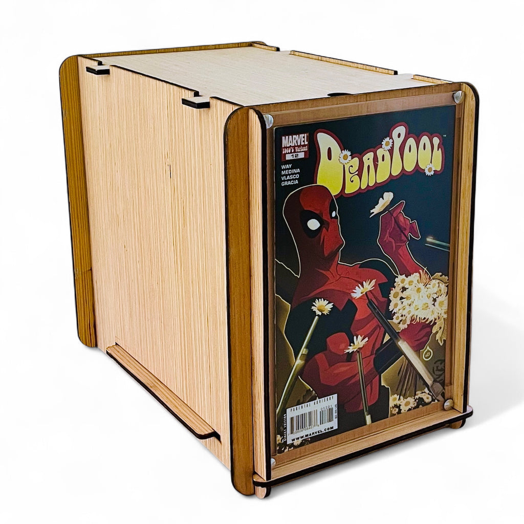 Comic Storage & Display Short Box PLUS Marvel's Deadpool #12 - 1960s Variant Cover