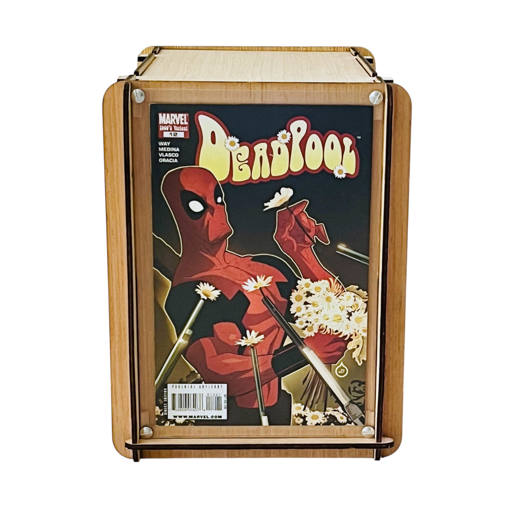 Comic Storage & Display Short Box PLUS Marvel's Deadpool #12 - 1960s Variant Cover