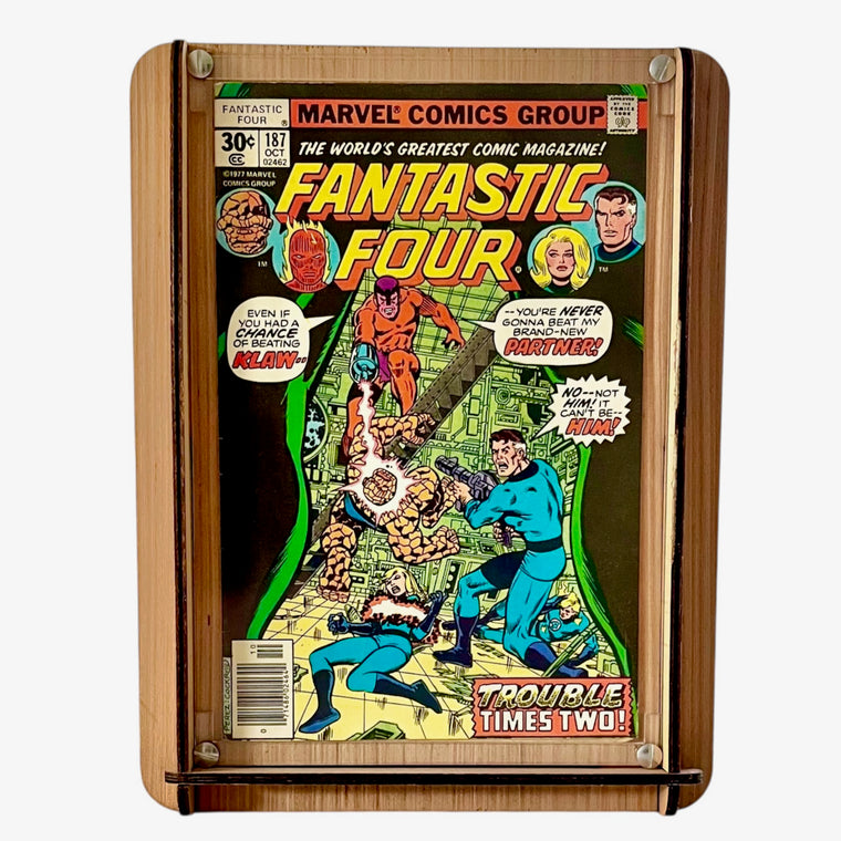 Comic Storage Box PLUS Comic Storage & Display Box PLUS Vintage Marvel's Fantastic Four Trouble Times Two #187 From 1977 -  Fantastic Gift For Your Comic Collector!