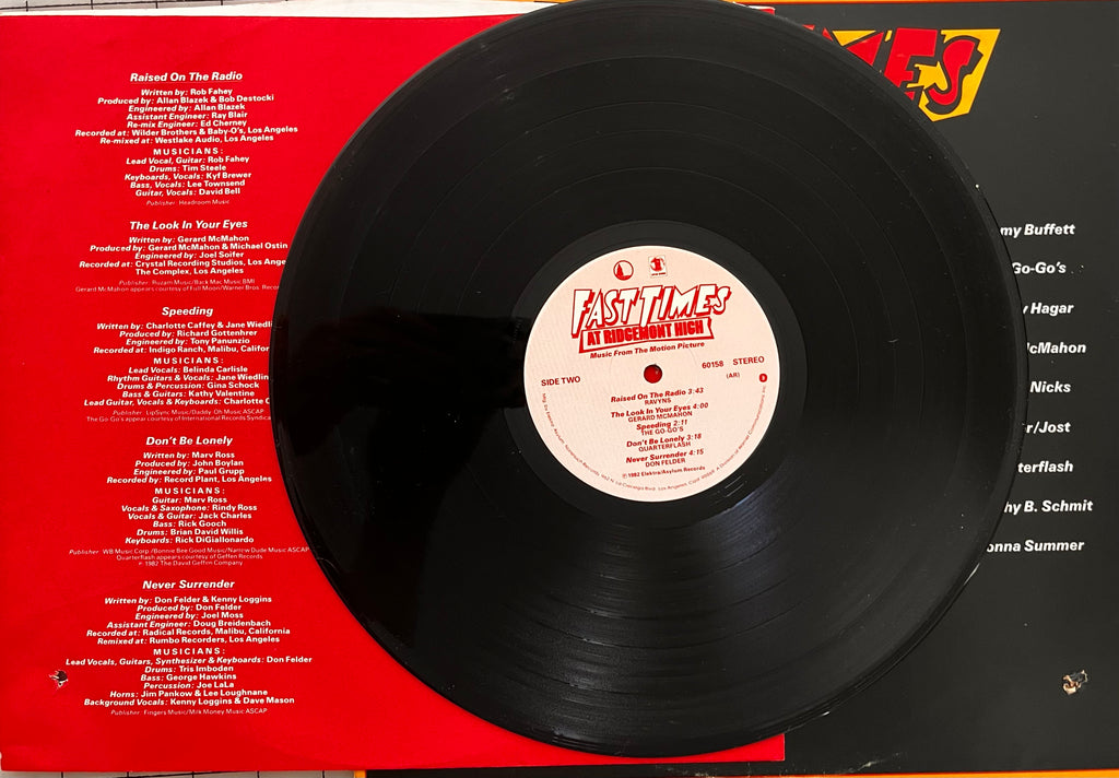 Perfect Gift for Your Favorite Gen Xer - Fast Times at Ridgemont High Soundtrack Plus Romany House Vinyl Record Crate with Display Frame