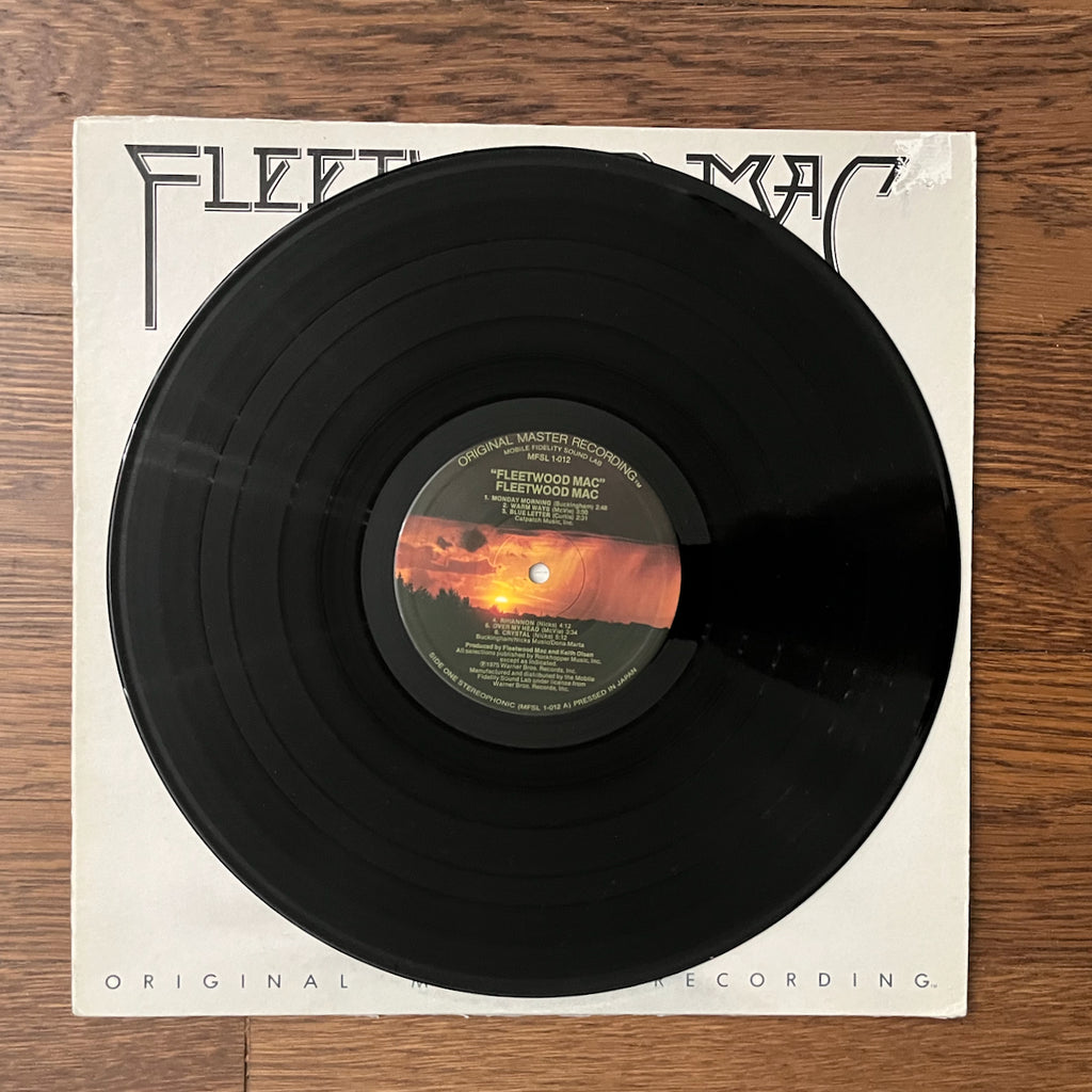 WOW! Vinyl Record Display/Crate PLUS MoFi Sound Lab Original Master Recording of Fleetwood Mac Album. Great Gift the Serious Vinyl Collector!