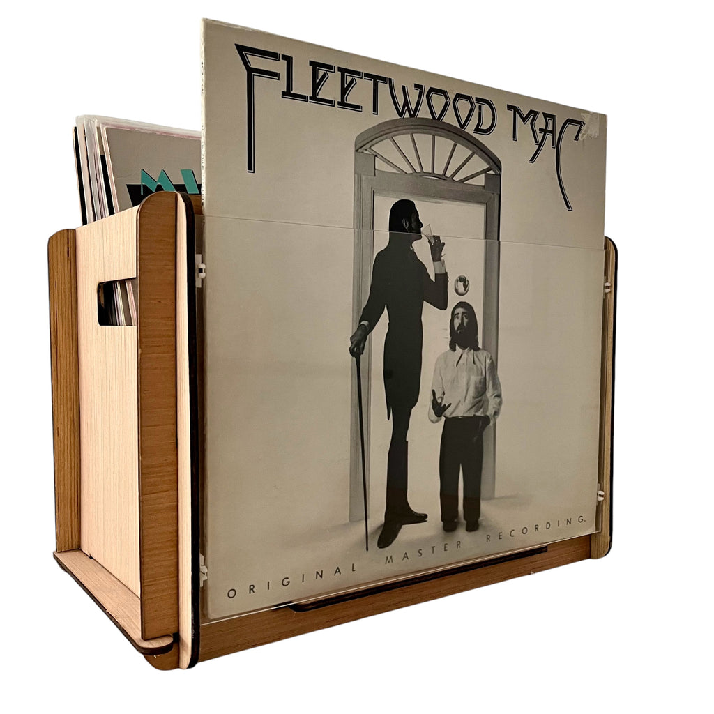 WOW! Vinyl Record Display/Crate PLUS MoFi Sound Lab Original Master Recording of Fleetwood Mac Album. Great Gift the Serious Vinyl Collector!