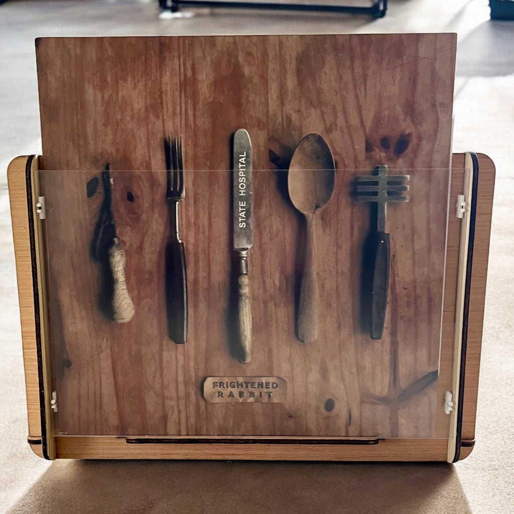 Romany House Vinyl Record Storage/Display Box Plus Frightened Rabbit's 2012 EP - State Hospital -- A Must for Contemporary Vinyl Collectors