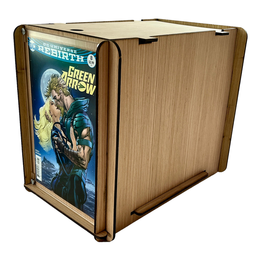 Comic Book Storage Box PLUS Green Arrow #8 - DC Universe Rebirth Variant Cover - Perfect Storage for Comic Collector Or Makes A Great Gift!
