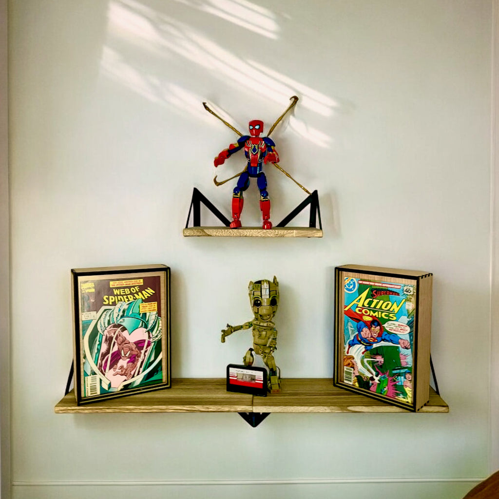 Comic Book Frame Sits On a Desk, Hangs On a Wall! PLUS it Stores 10-15 Comics - Perfect for Your Favorite Series or Limited Storage Space