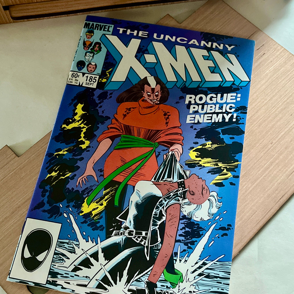 Comic Storage Box PLUS Marvel's X-Men Comic "Rogue Public Enemy" #185 - Keep it for Yourself or Makes A Great Gift!