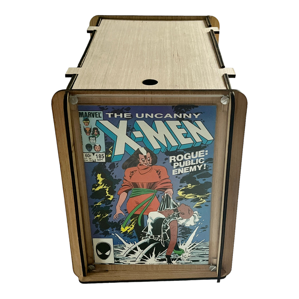 Comic Storage Box PLUS Marvel's X-Men Comic "Rogue Public Enemy" #185 - Keep it for Yourself or Makes A Great Gift!