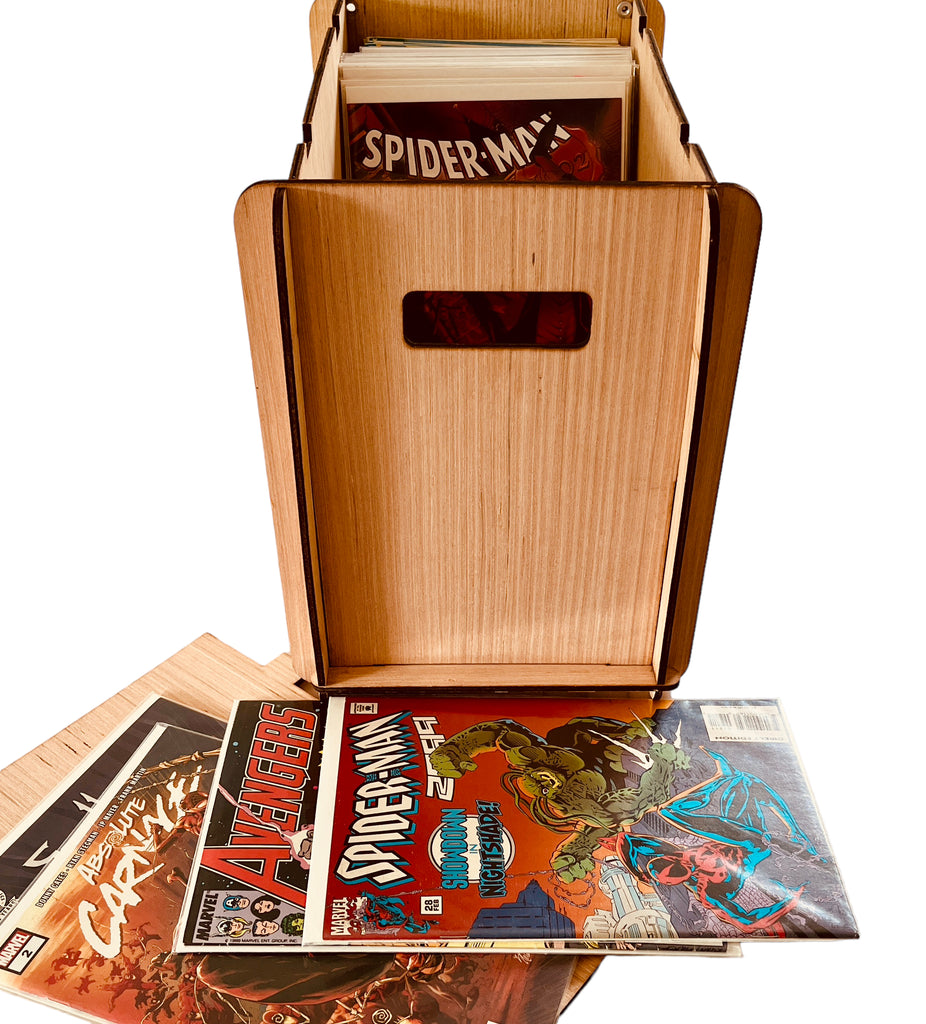 Romany House Original - KaPow Comic Book Storage Box with Lid - Collapsible and Stackable - Makes A Great Gift!