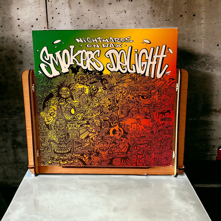 Nightmares on Wax by Smokers Delight Plus Vinyl Storage Crate - Store LP Collection & Display What's Playing Now - Great Gift  Idea!