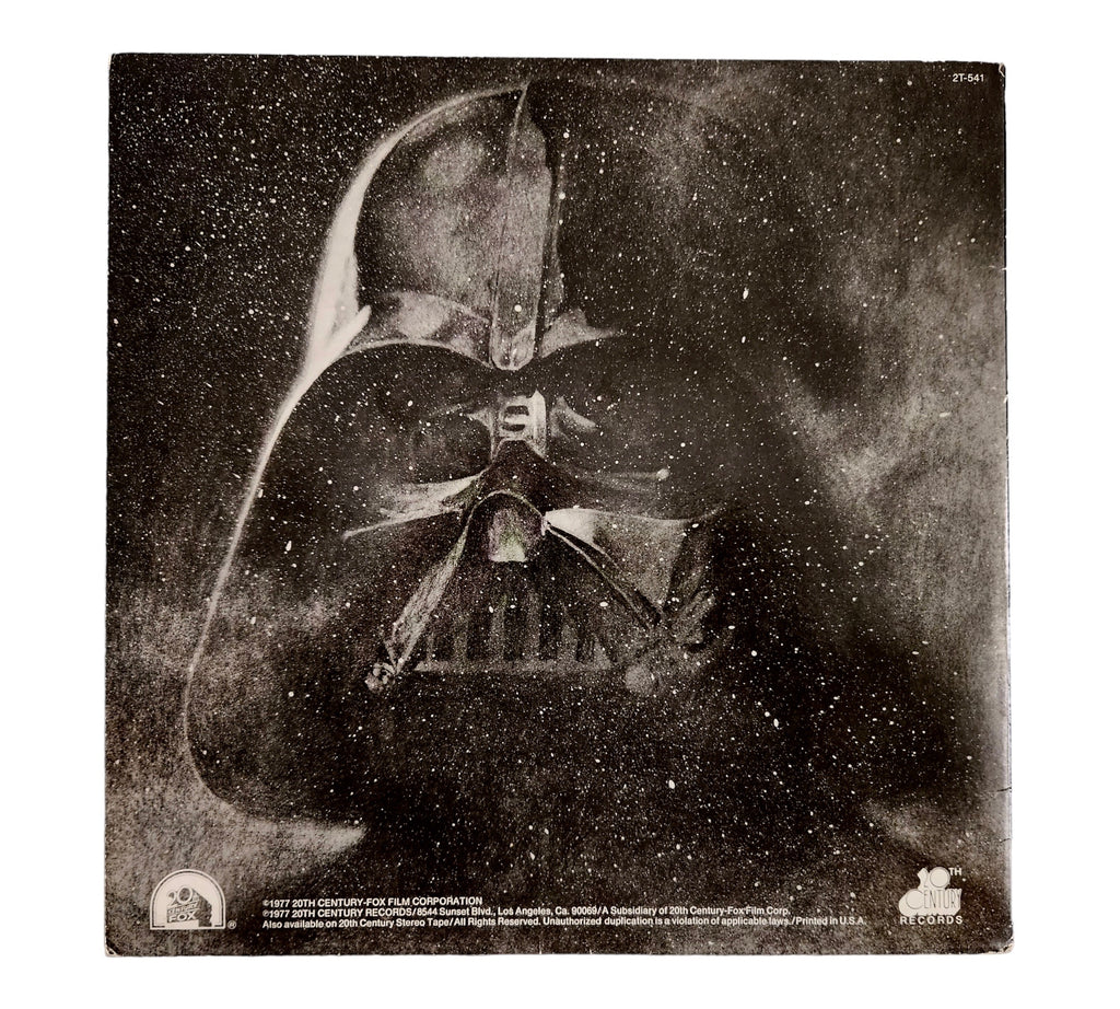 Great Birthday or Christmas Gift for A Star Wars Fan!  1977 Star Wars Vinyl LP Soundtrack 2T-541 -  Plus Record Crate with Album Display