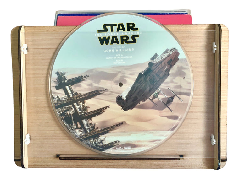 Vinyl Fan? Star Wars Fan? Romany House Record Crate Plus Star Wars: The Force Awakens 10" Vinyl With Image is For You - Or a Great Gift
