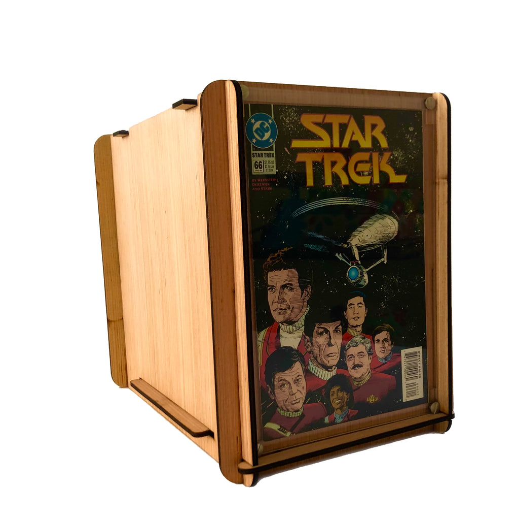 Original Romany House Comic Storage & Display  Short Box Plus Vintage DC Star Trek Comic - Great Gift for Your Favorite Trekkie