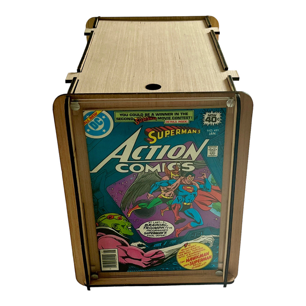 Comic Storage/Display Box PLUS a Vintage DC Comic - Superman's Action Comics No. 491 - For Your Superman Collection or A Great Gift