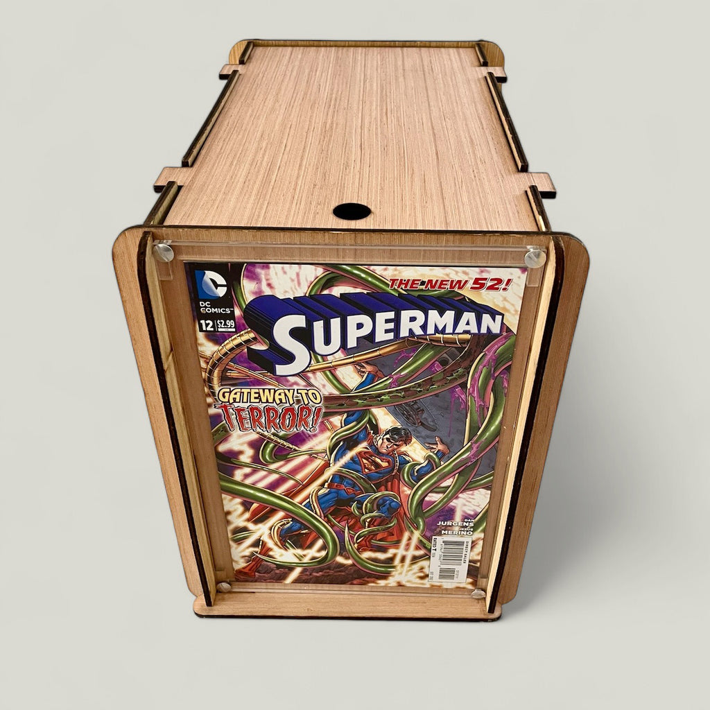 Comic Storage/Display Box PLUS DC Comic - Superman The New 52 #12 Gateway To Terror! - The Perfect Partnership!