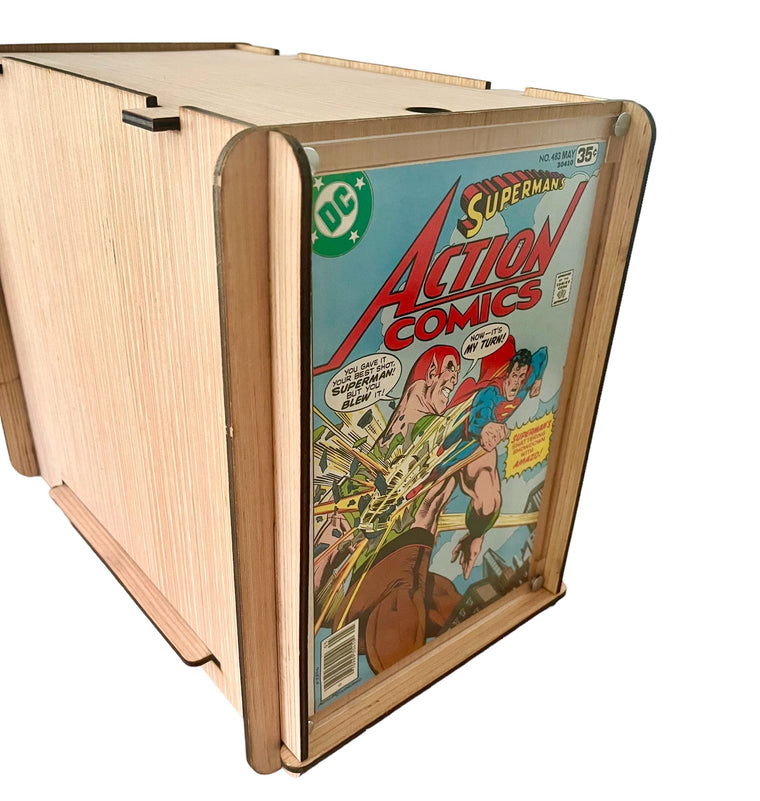 Comic Storage/Display Box PLUS a Vintage DC Comic - Superman's Action Comics No. 483 - For Your Superman Collection or A Great Gift