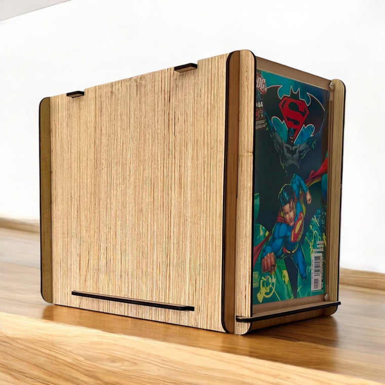 Romany House Original Comic Storage/Display Box PLUS  DC's Superman/Batman Mashup #44 Comic Book