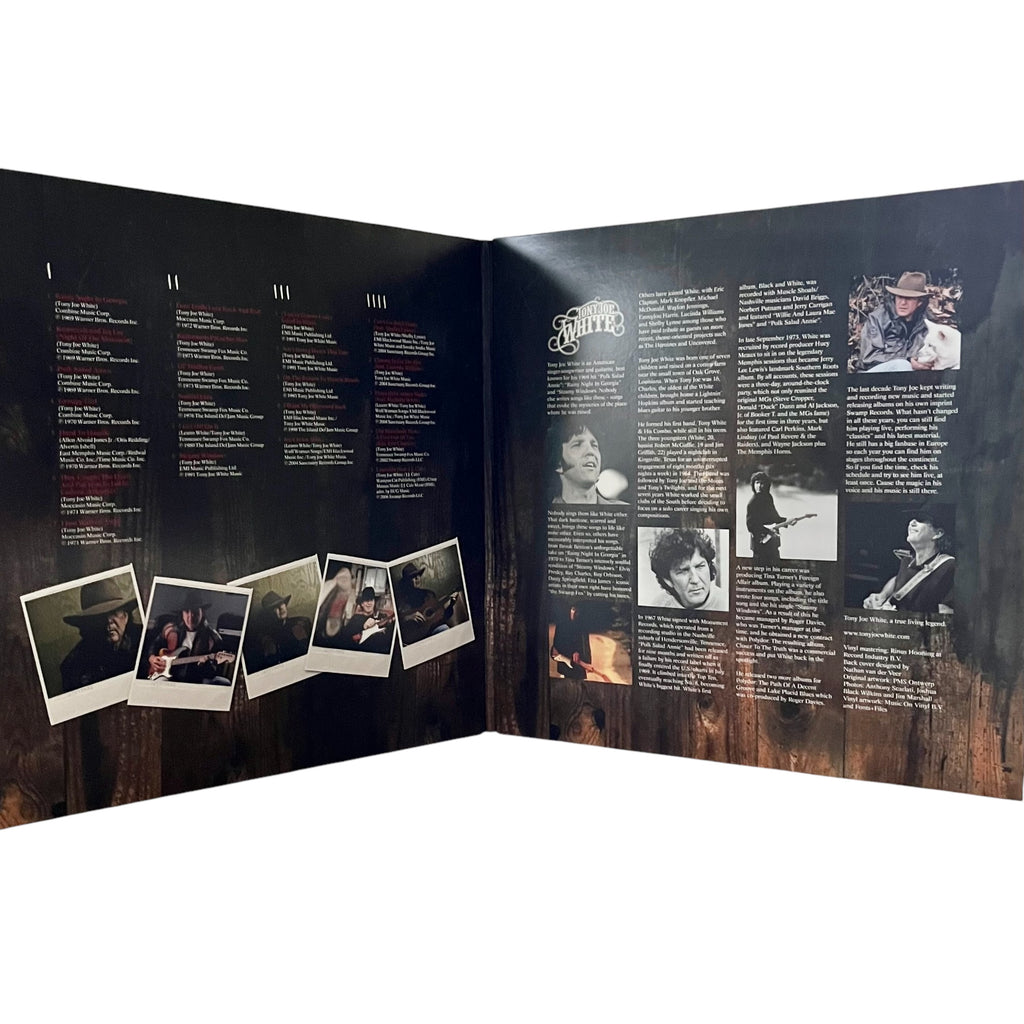 Romany House Vinyl Record Storage/Display Box Plus  Double Album - Tony Joe White 'Collected'   - A Great Swamp Rock Album