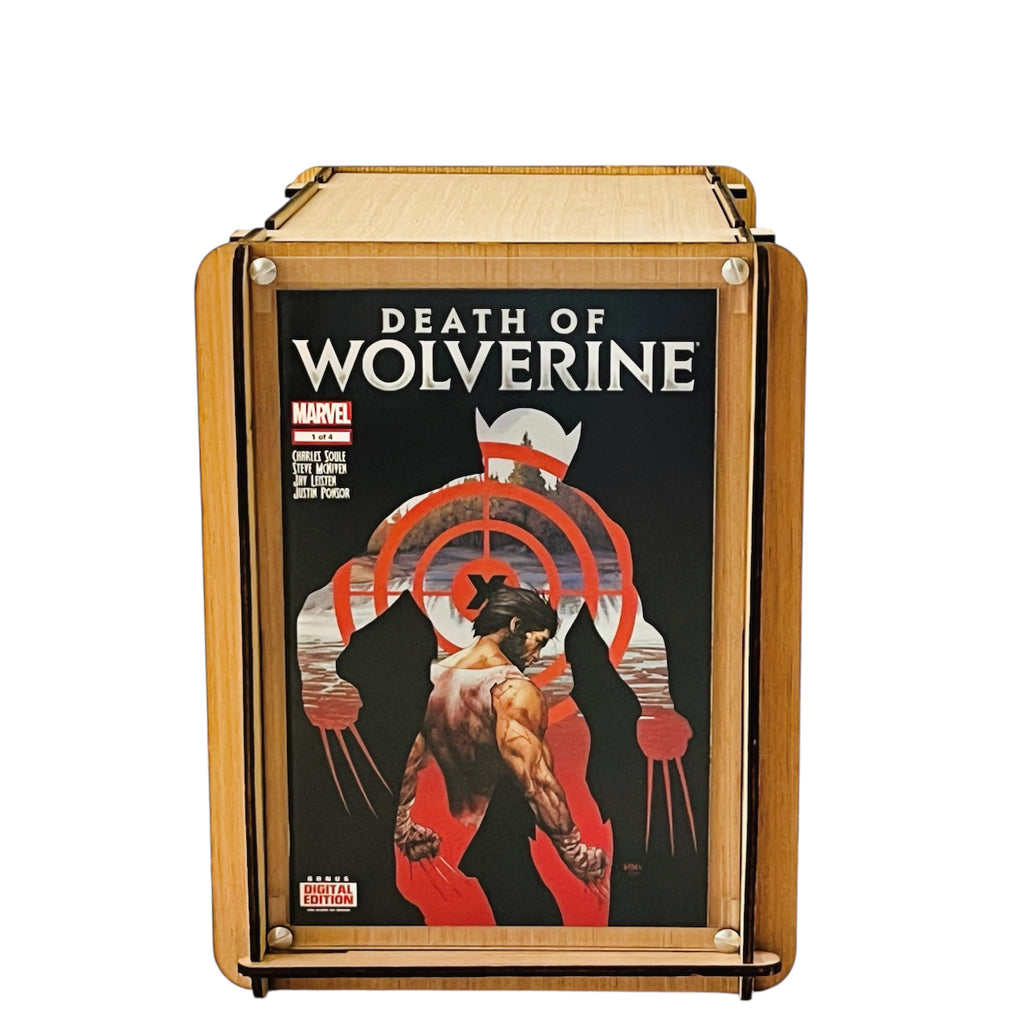 Comic Storage & Display Short Box PLUS Marvel's Death of Wolverine Issue #1 Comic