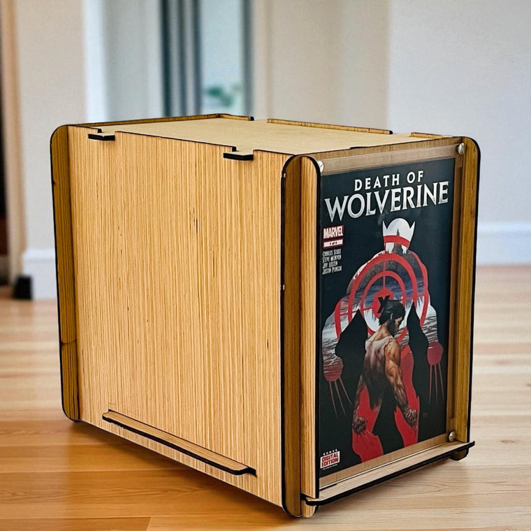 Comic Storage & Display Short Box PLUS Marvel's Death of Wolverine Issue #1 Comic