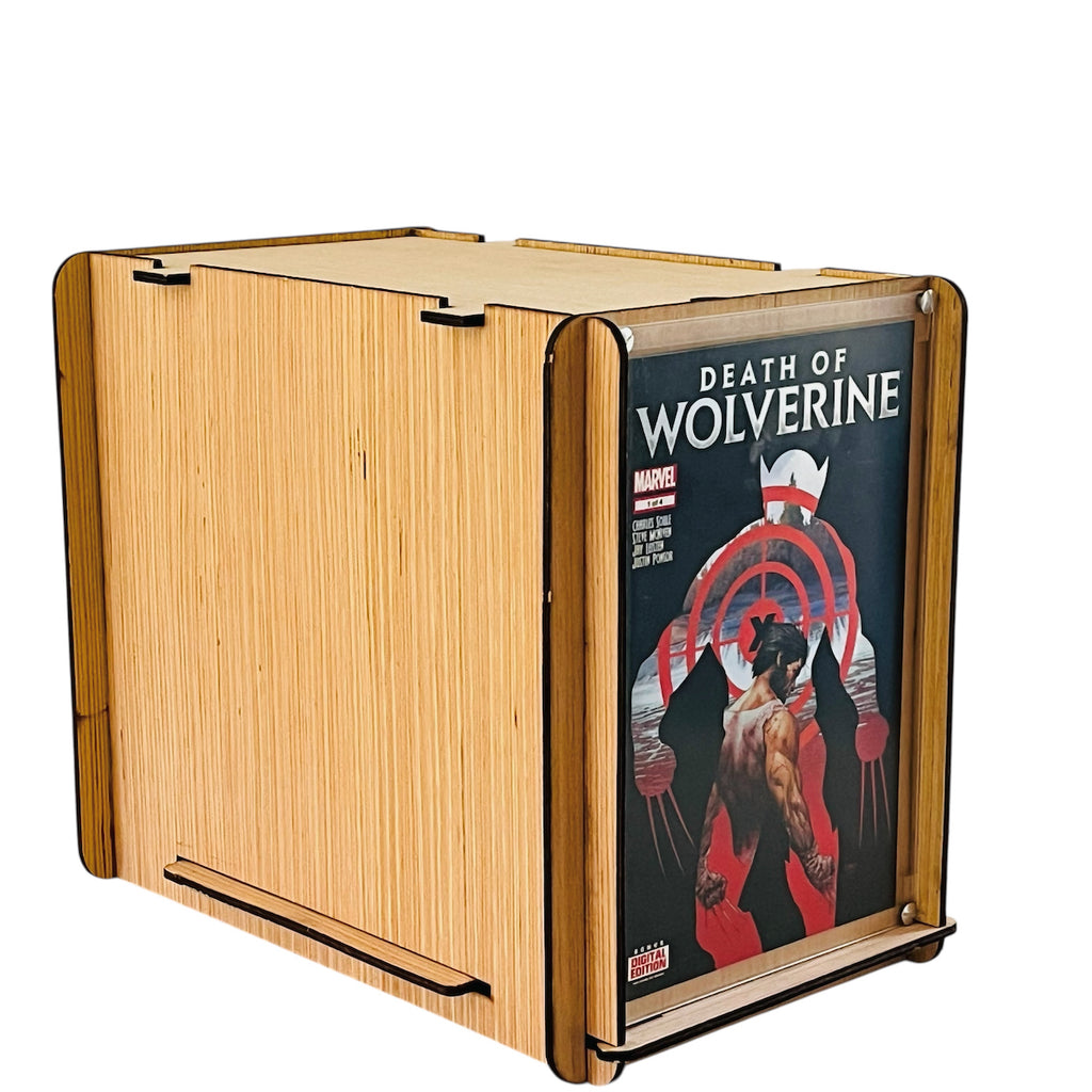 Comic Storage & Display Short Box PLUS Marvel's Death of Wolverine Issue #1 Comic
