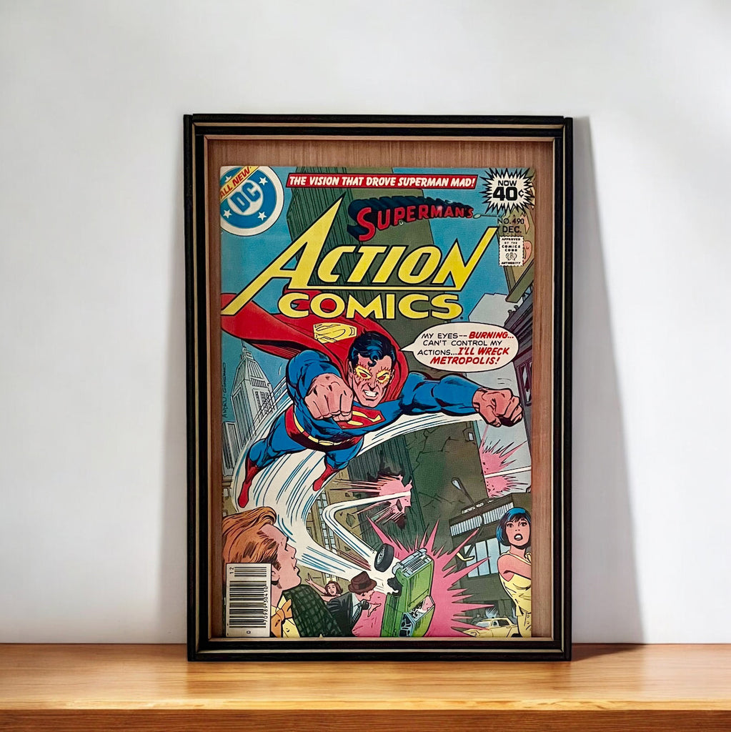 Comic Book Frame Sits On a Desk, Hangs On a Wall! PLUS it Stores 10-15 Comics - Perfect for Your Favorite Series or Limited Storage Space