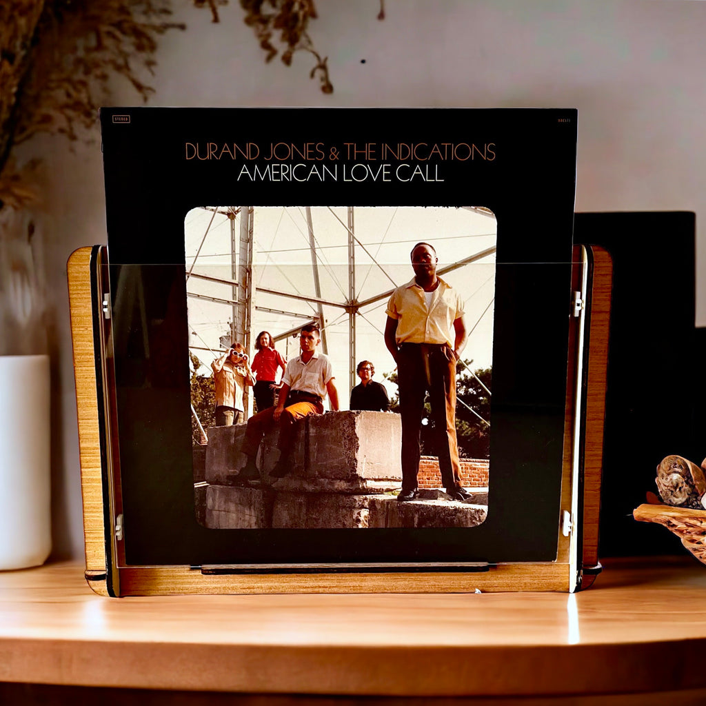 Perfect Gift for Durand Jones & The Indications Fan - Autographed American Love Call Album Plus Romany House Vinyl Record Crate with Display Frame