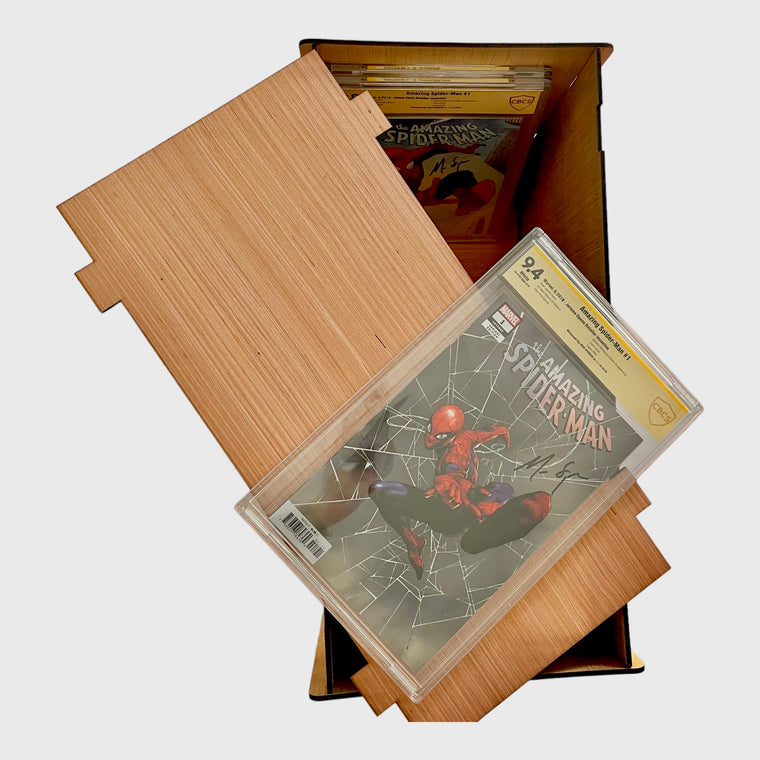CGC - CBCS - PGX Slabbed Comic Book Storage Box Stores & Protects Valuable Comics