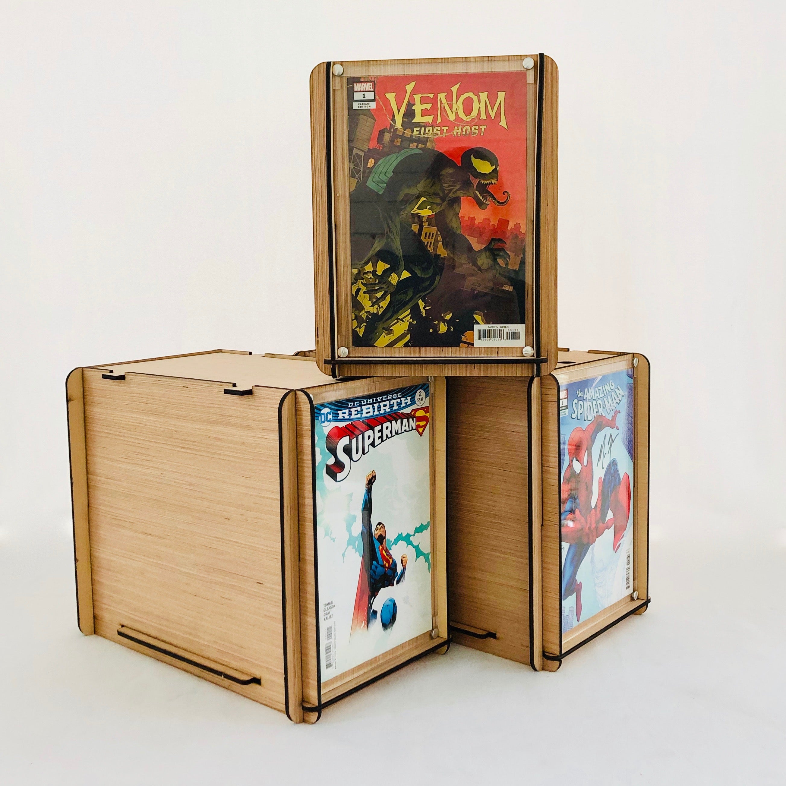 Comic Book Storage Boxes with Comic Frame 3 pack - Perfect for ...