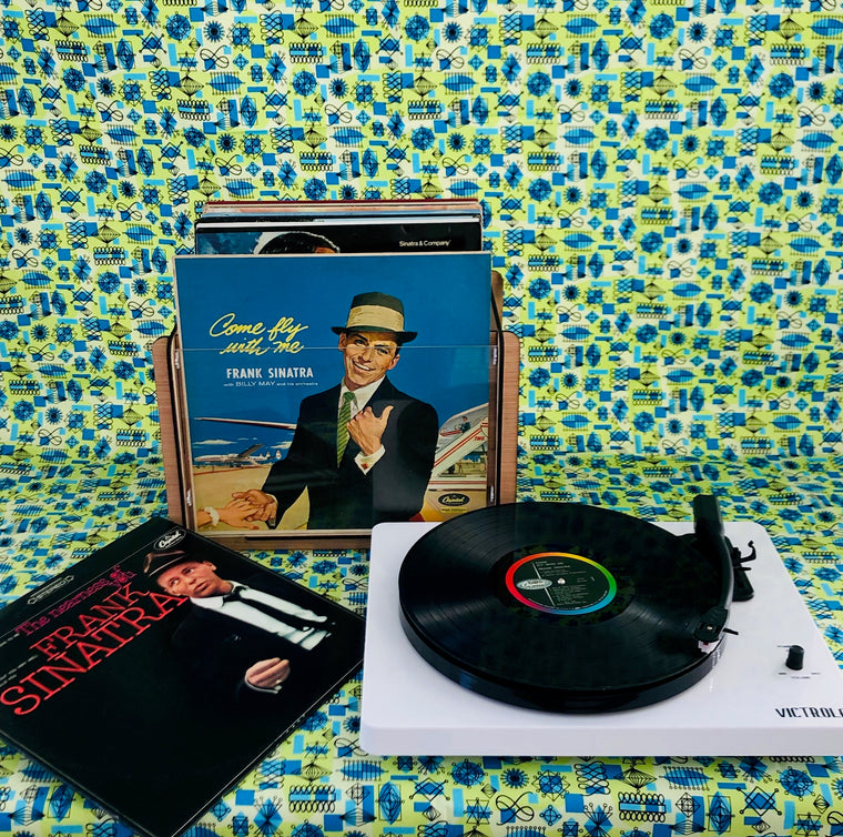 Vinyl Record Storage Box with Album Cover Display - Records & LPs Looks ...