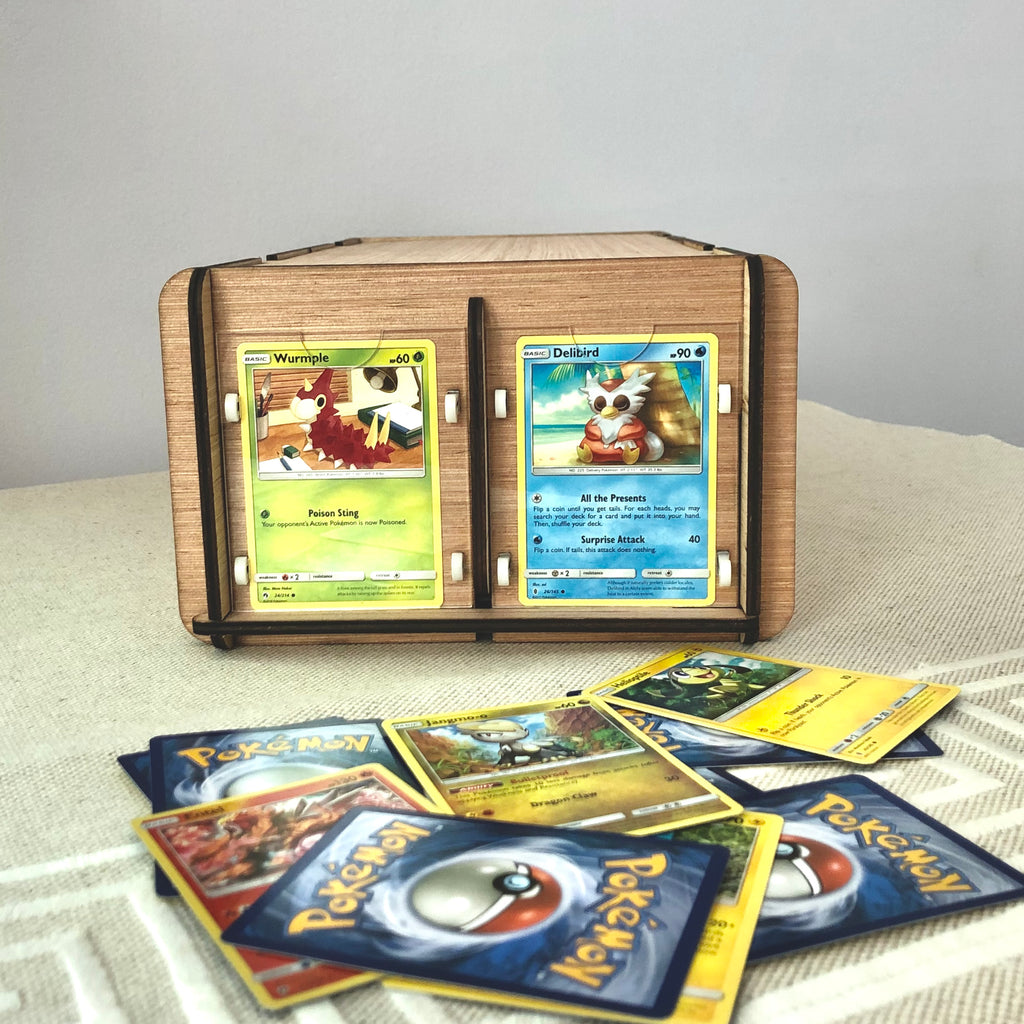 Three CCG/TCG Deck Boxes with Frames & Dividers. Display, Organize, Store Magic, Pokeman, or Baseball Cards
