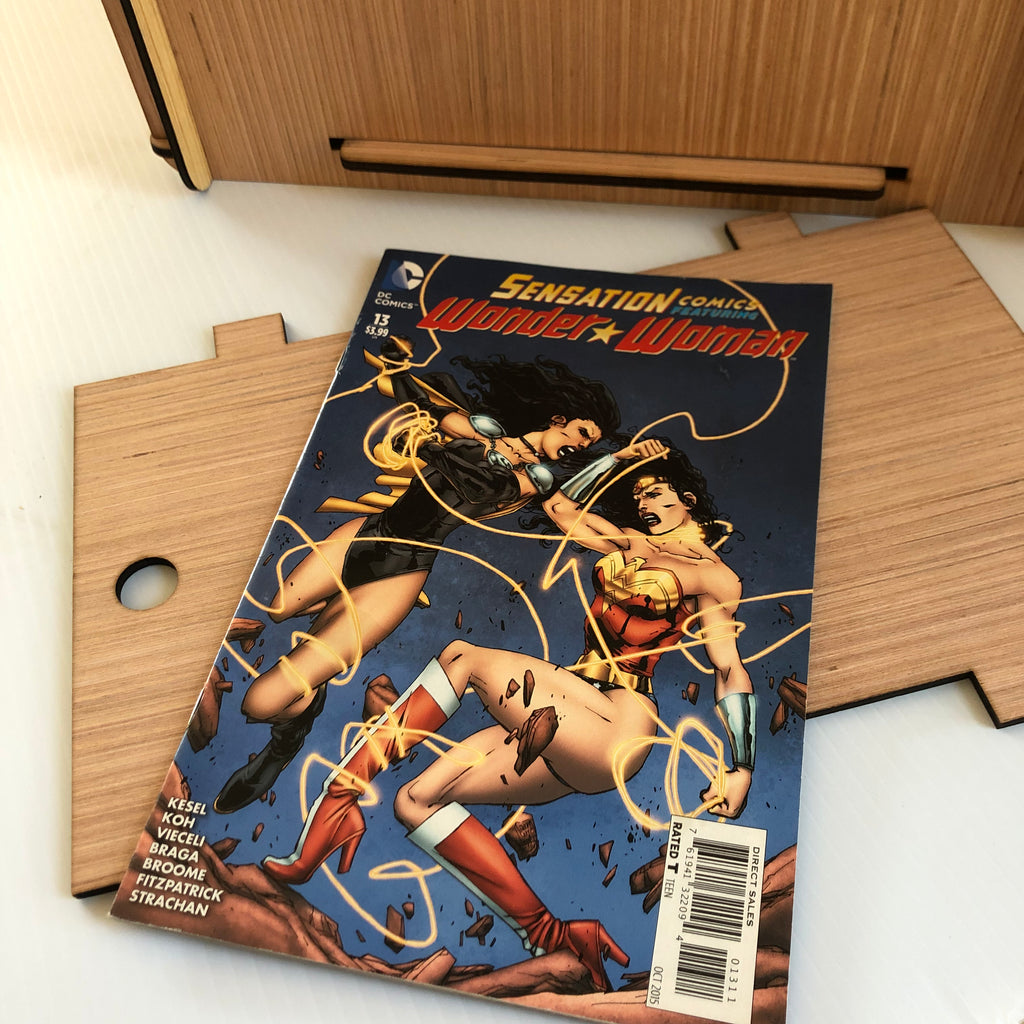 Comic Storage & Display Box PLUS a DC Wonder Woman Comic from the Sensation Comics Line - Great Gift or Treat Yourself!