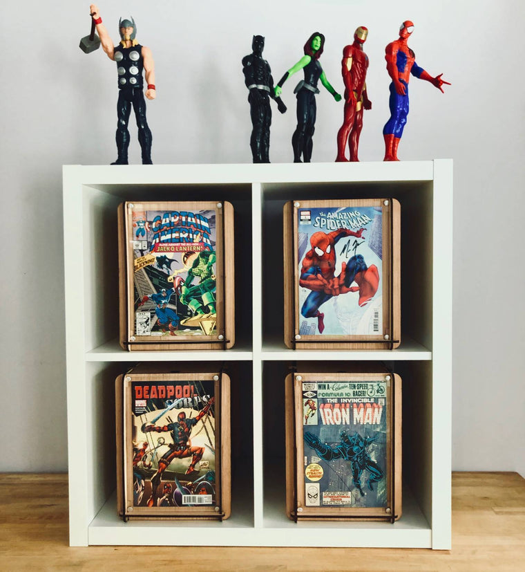 Collectors Ten Pack 10 Comic Boxes with Acrylic Frames - With Shipping Included